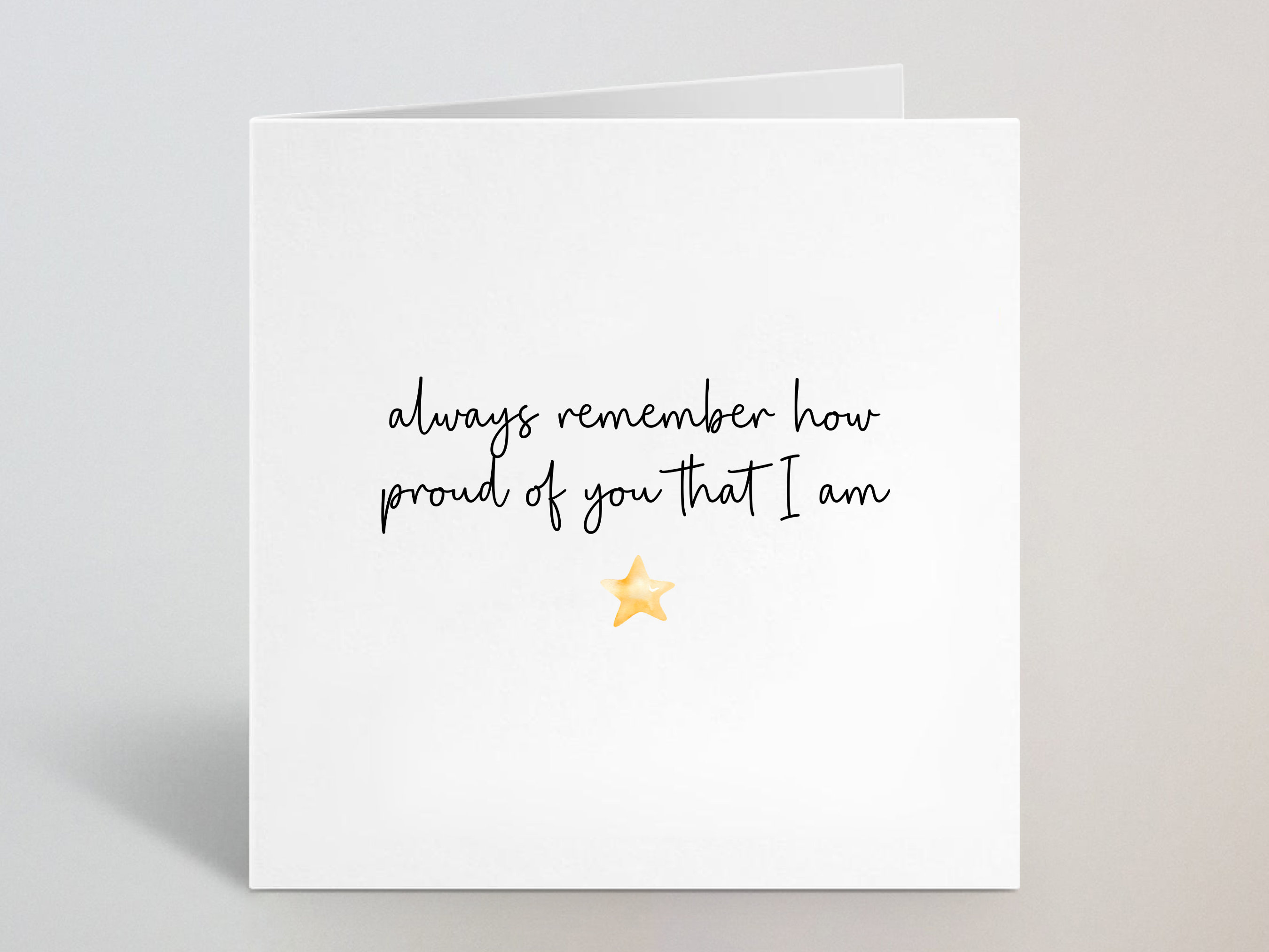 New Listing Beyond Proud of You Encouraging Greeting Card