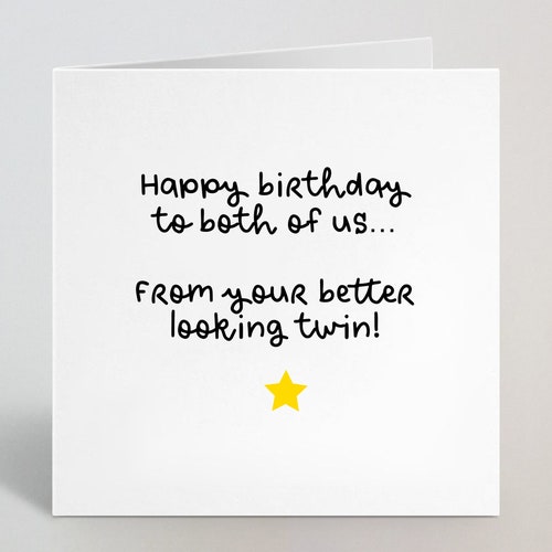 Happy Birthday to Both of Us Funny Birthday Greeting Card - Etsy Happy Birthday to Both of Us Funny Birthday Greeting Card - Etsy