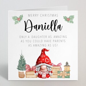 Personalisierte Nur eine Tochter So Amazing As You Weihnachtskarte - Lustige Tochter Weihnachtskarte - Freche Comedy Humor Weihnachtskarte - UK Made