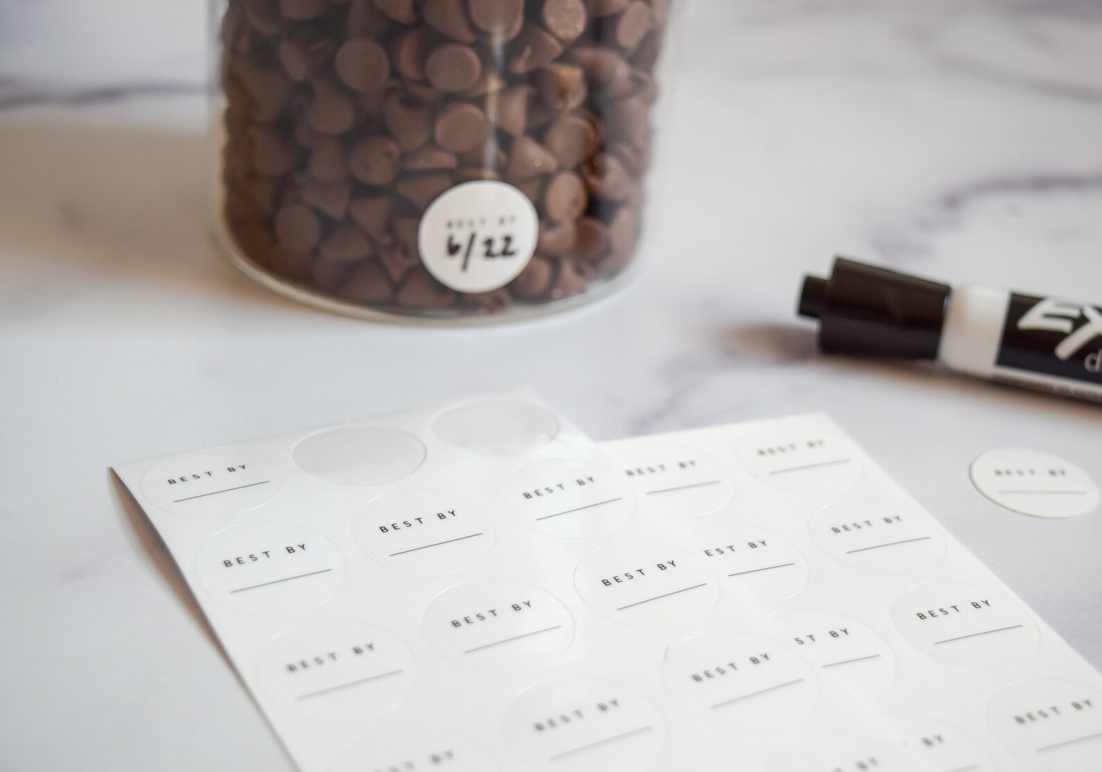 Dry Erase Pantry Expiration Labels Best By Stickers Etsy