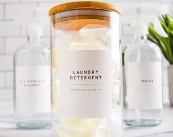 Personalized Laundry Labels • Custom Modern Minimalist Design - AliExpress