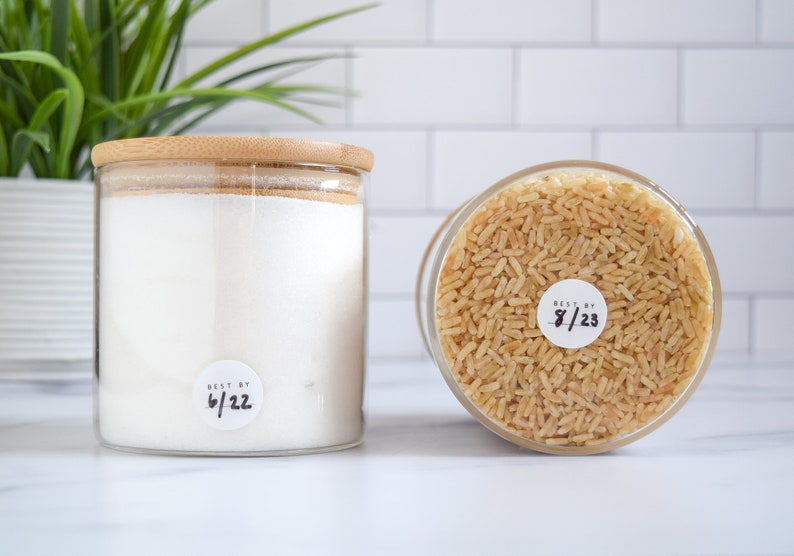 Dry Erase Pantry Expiration Labels Best by Stickers Etsy