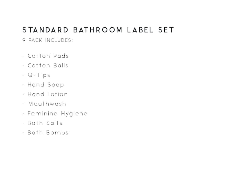 Shower Handle Labels Bathroom Labels | Label Set | Waterproof | Custom Labels | Home ...