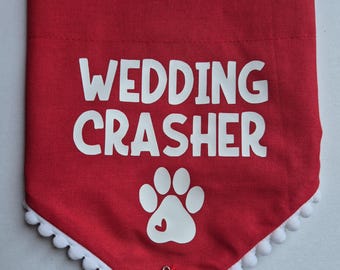Wedding Crasher Dog Bandana