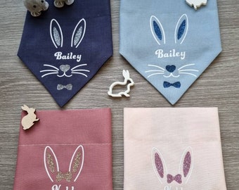 Easter personalised dog bandanas