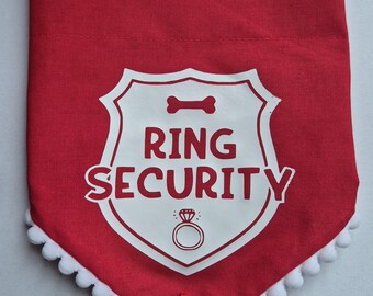Ring Security Dog Wedding Bandana