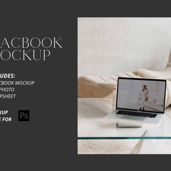 Macbook Mockup, Maquettes pour les concepteurs, Maquettes pour les concepteurs de sites Web, Maquette pour ordinateur portable, Maquette réaliste, VALEN 5
