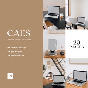 MOCKUP COLLECTION: CAES | Etsy Listing Mockup | Realistic Template | Website Mockup for Webdesigners