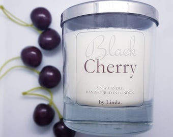 Black Cherry Soy Candle / 100% Eco Friendly