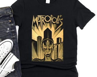 Metropolis Movie T-Shirt, Vintage Sci-Fi Film Tee