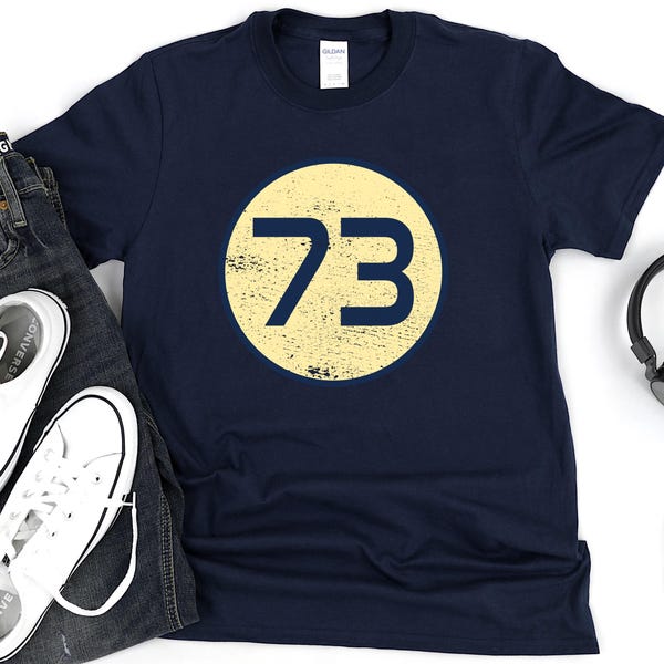 Sheldon Cooper 73 T-Shirt, Big Bang Theory Softstyle Tee