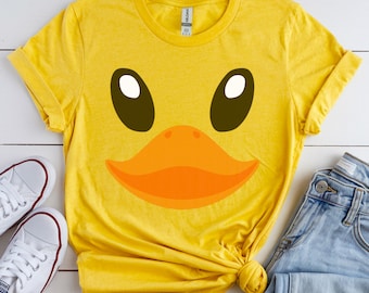 Duck Face T-Shirt, Rubber Duck Costume, Lazy Halloween Shirt