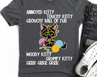 Funny Cat T-Shirt – Annoyed Kitty, Pet Lover Gift