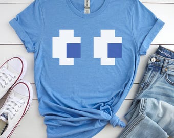 Camiseta retrô de fantasma de fliperama, fantasia de Halloween para gamer