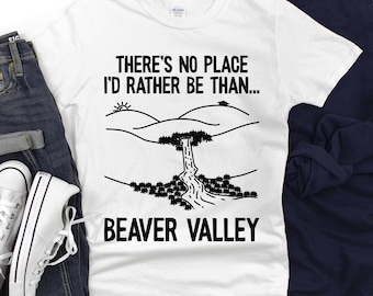 Funny Beaver Valley Joke T-Shirt | Inappropriate Humorous Graphic Tee
