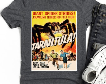 Tarantula! movie poster T-Shirt | vintage giant spider horror tee