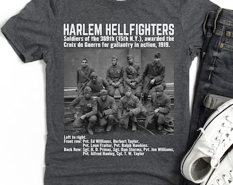 Harlem Hellfighters T-Shirt, WWI 369th Infantry, Black History