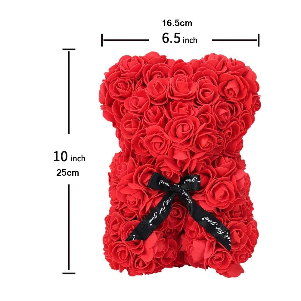 rose bear heart