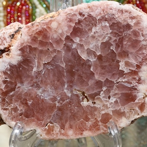 Incredible Pink Amethyst Polished Crystal Slab from Argentina - High Quality Argentina Pink Amethyst Crystal Slice