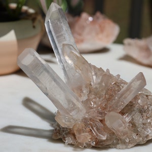 High Quality Samadhi Himalayan Quartz Cluster - One of a Kind Unique Crystal Formation