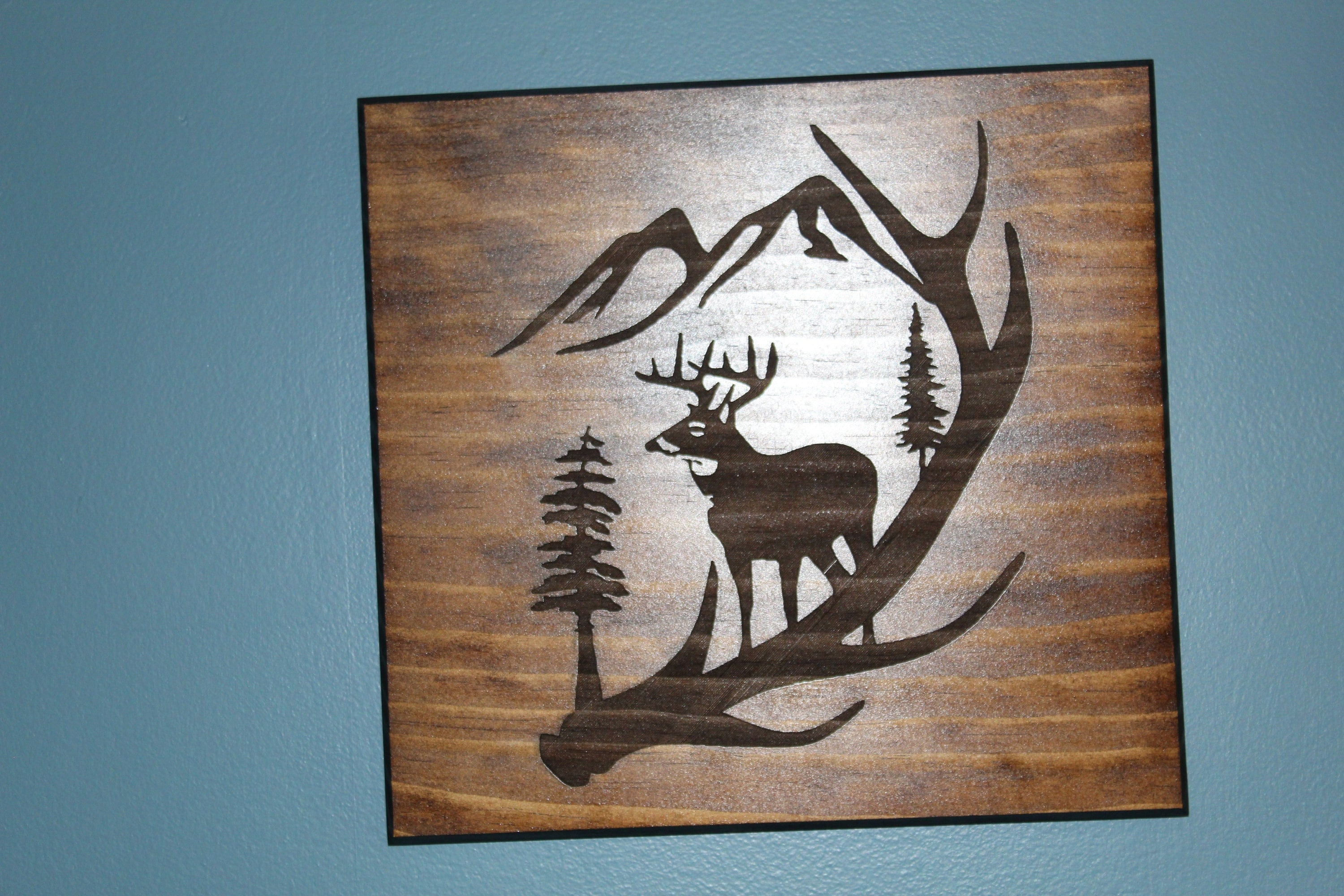 Wood Burning Buck - Etsy
