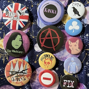 Spider-Punk Cosplay Costume Pin Button Set of 12 (Read Description)
