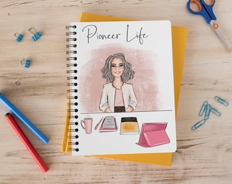 JW Pioneer School Notebook, Spiritual Thoughts, Glossy Cover