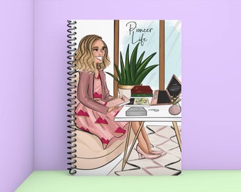 Pioneer Life Notebook, JW Pioneer Gift, Spiritual Thoughts, Lined Pages