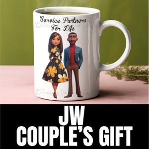 JW Couple, Jw Pioneer Gift, JW Gift, Jw Service Mug, JW Pioneer, Jw Wedding Gift,Jw Anniversary Gift