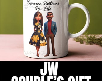 JW Couple, Jw Pioneer Gift, JW Gift, Jw Service Mug, JW Pioneer, Jw Wedding Gift,Jw Anniversary Gift