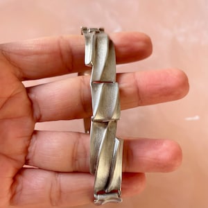 Lapponia Scandinavian Vintage Sterling Silver Bracelet 925 | Zoltan Popovits Electra Design | Björn Weckström Finnish Modernist Jewellery