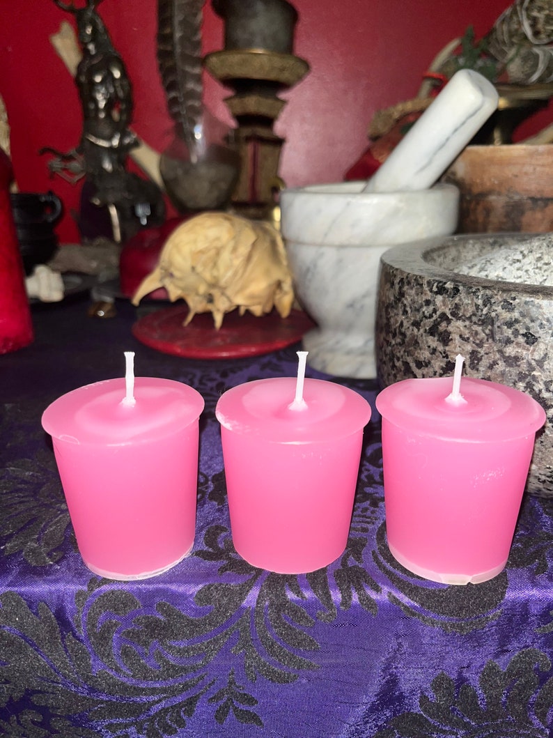 Pink Votive Candles Etsy