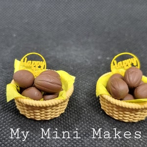 Miniature Easter egg basket