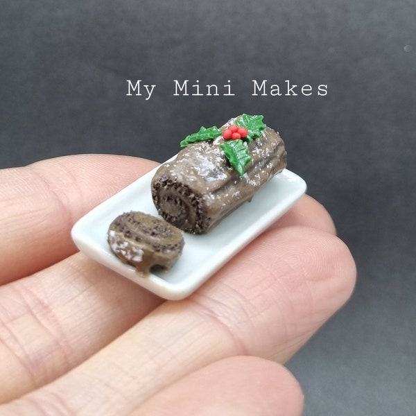Bûche de chocolat miniature