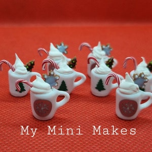 Miniature hot chocolate mug