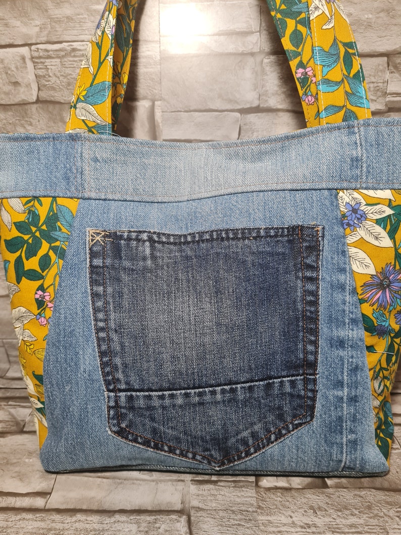 Sac à main en jeans image 3