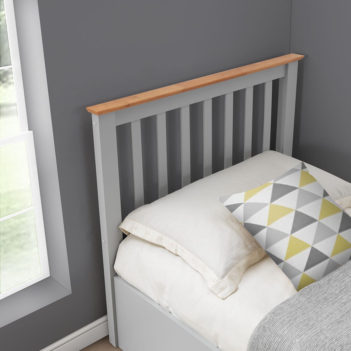 Frankie gris madera otomana cama de almacenamiento | Etsy