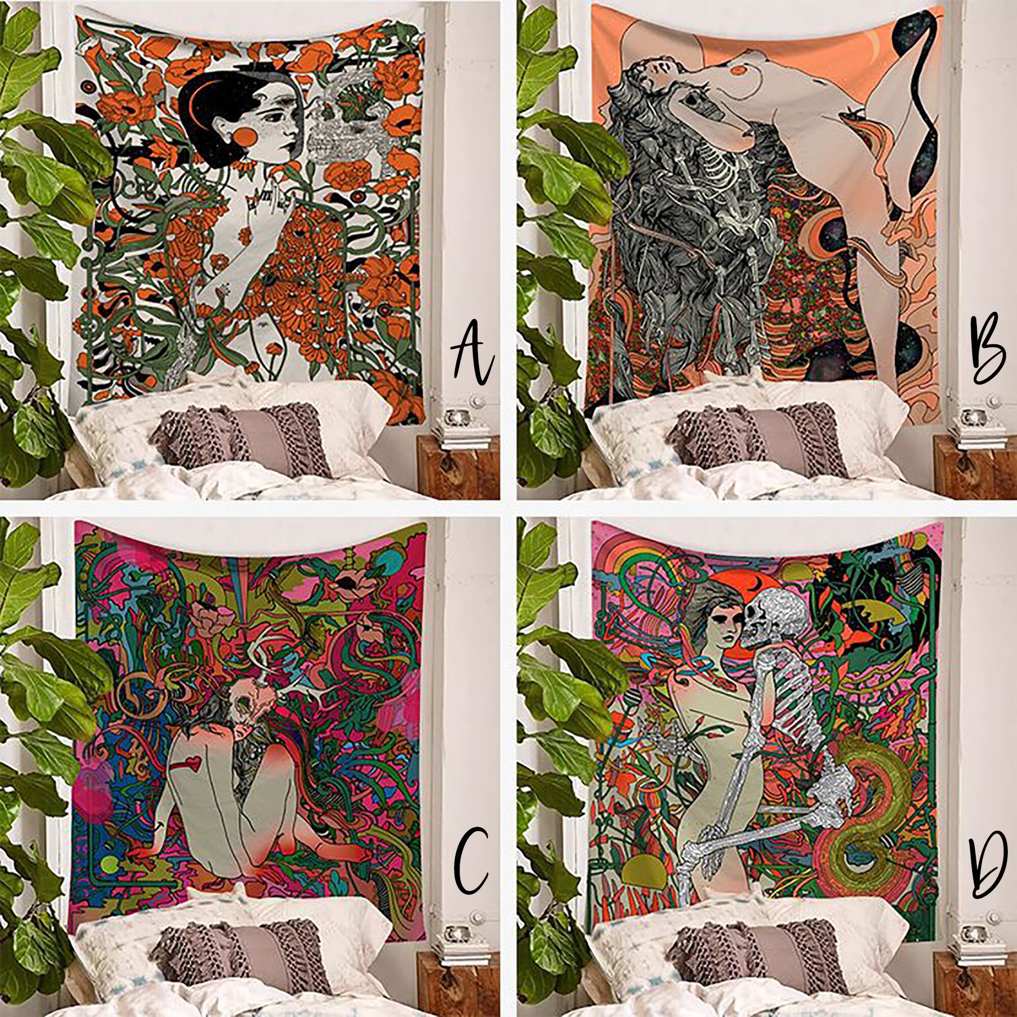 Art Tapestry Sexy Girl Wall hangings Tapestry Girl Wall Art Etsy