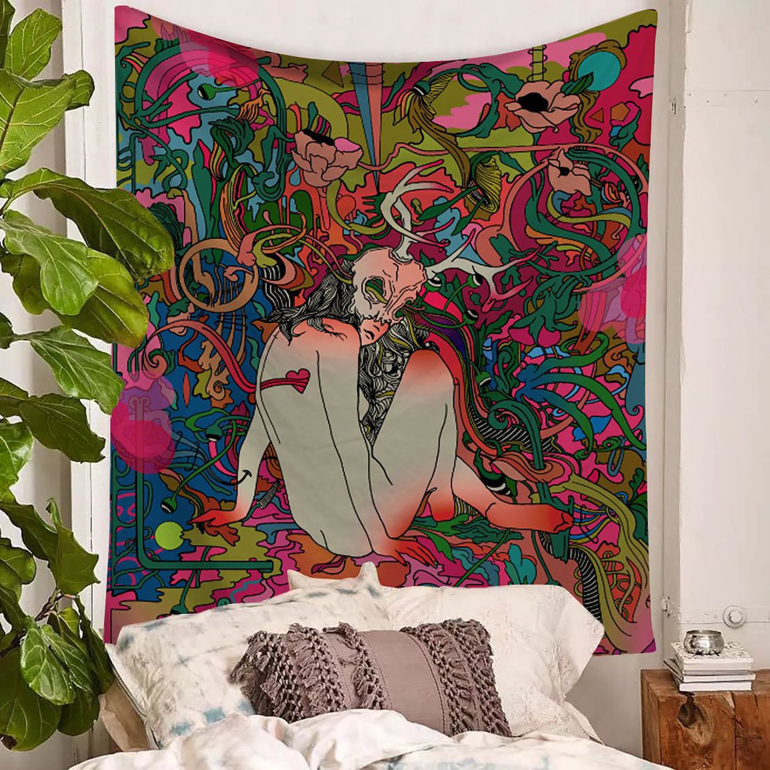 Art Tapestry Sexy Girl Wall hangings Tapestry Girl Wall Art Etsy