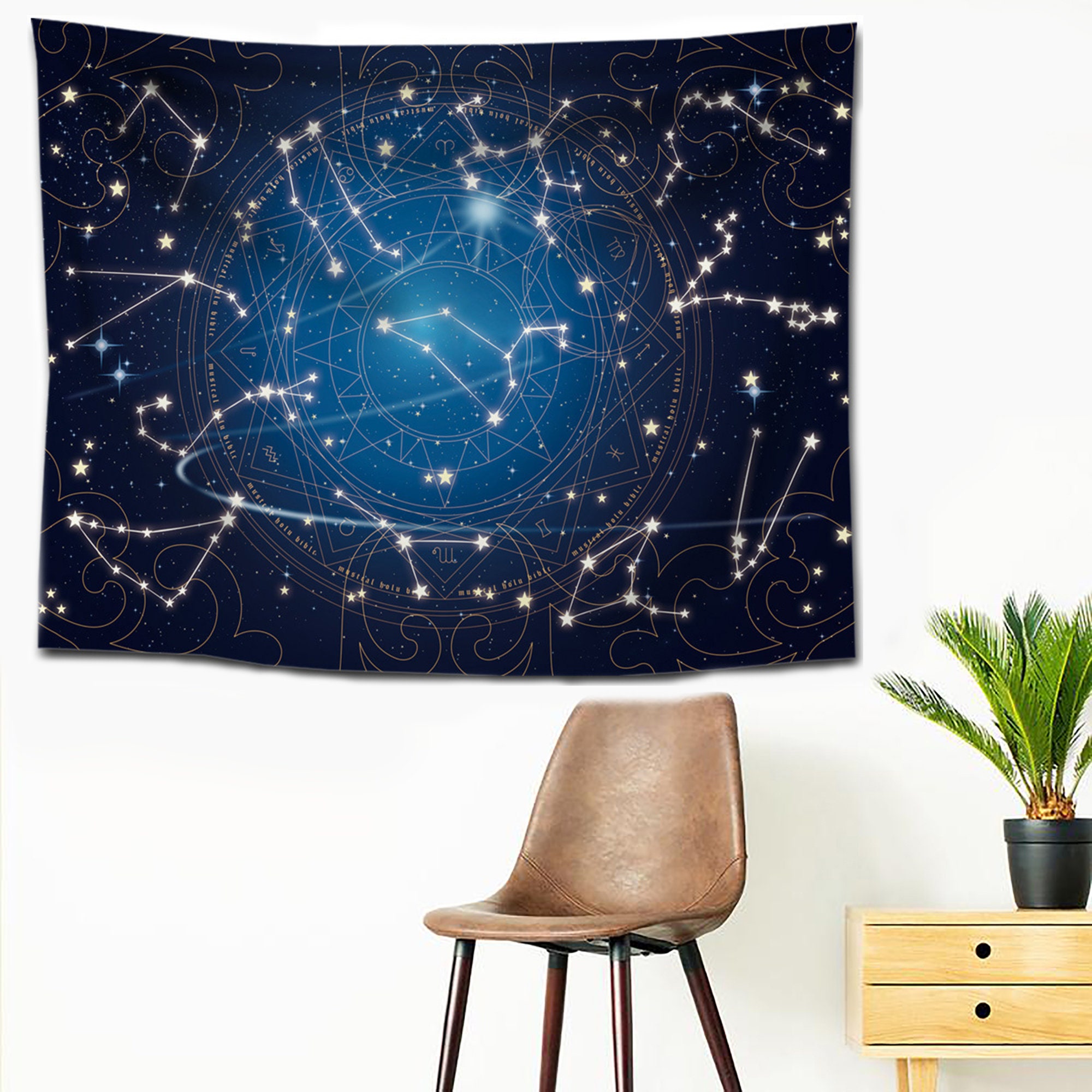 Constellations Tapestry Wall Tapestry Bohemian Trippy Etsy