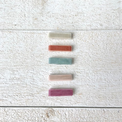 Mini Velvet Clip Baby Hair Clips Barrettes Swiss Velvet Etsy