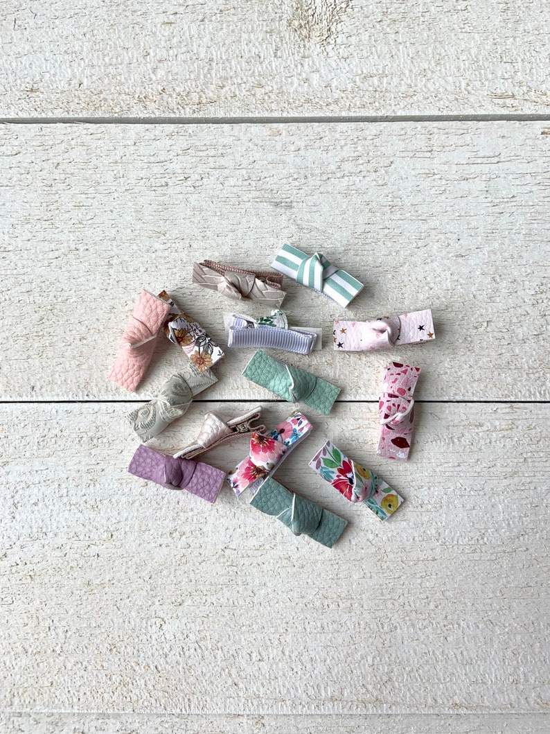 Small Fully Lined Barrettes Baby Barrettes Toddler Etsy
