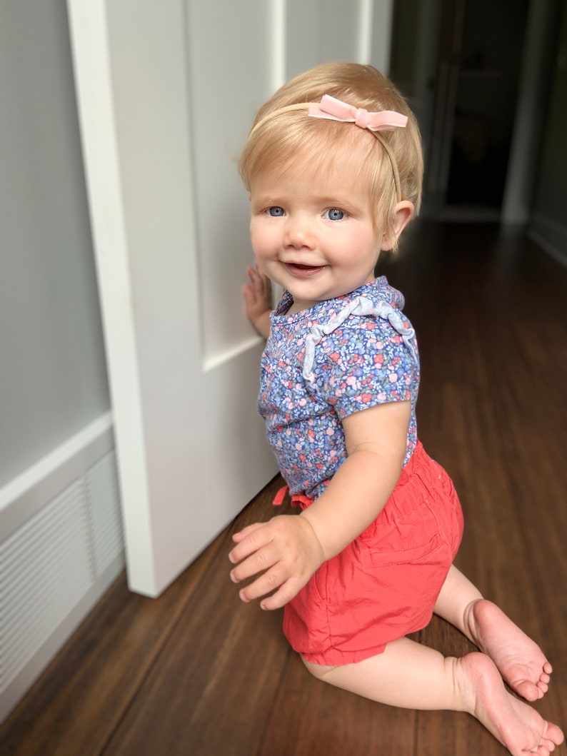 Newborn Baby Headband Newborn Photoshoot Headband Velvet Bow Etsy