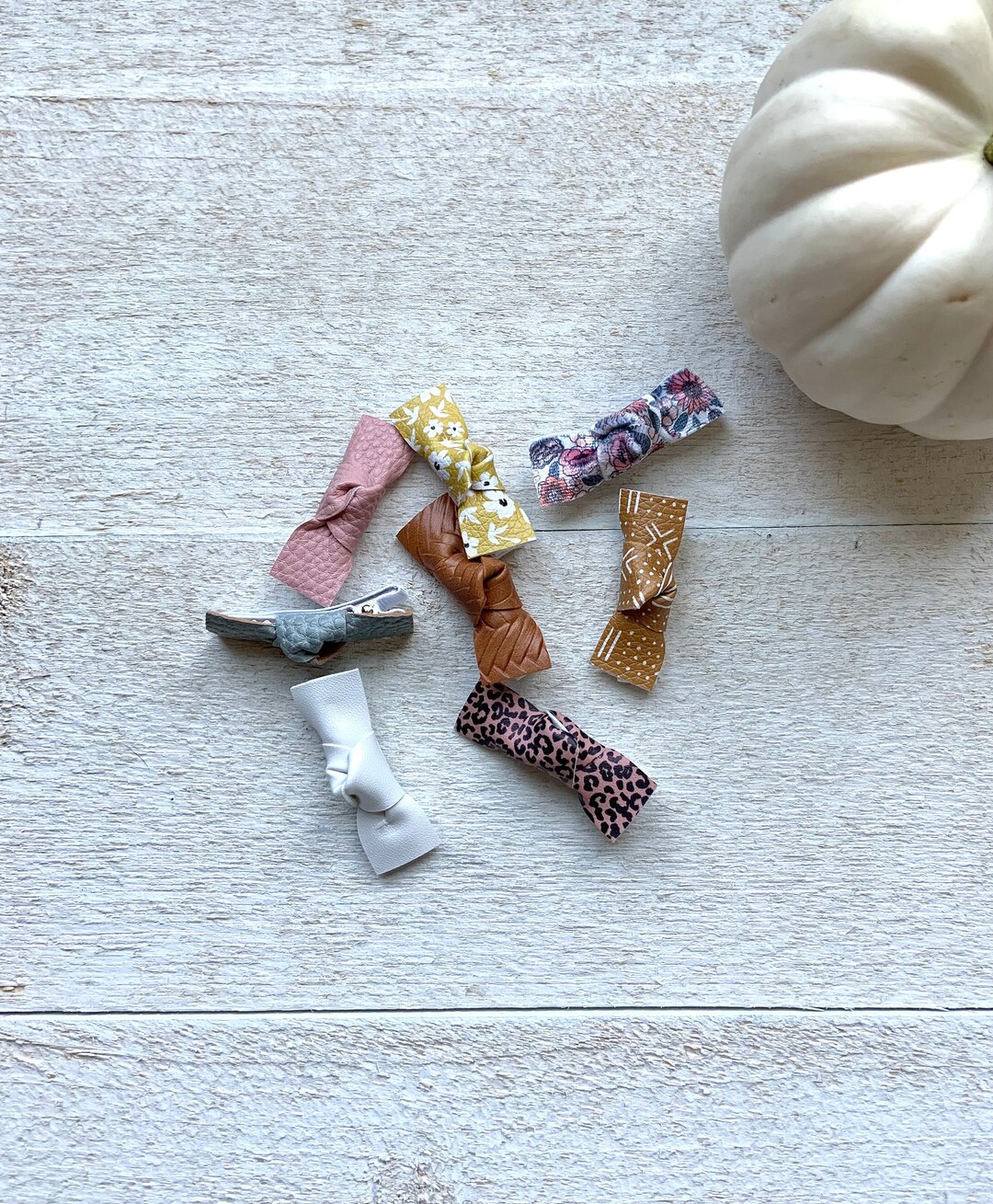 Fall Hair Clips, Medium Fully Lined Barrettes, Toddler Hair Clips