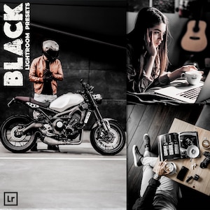 BLACK preset, Lightroom presets, Black preset, Dark presets, Moody preset, Preset Lightroom, Instagram presets, Photoshop presets, Cinematic