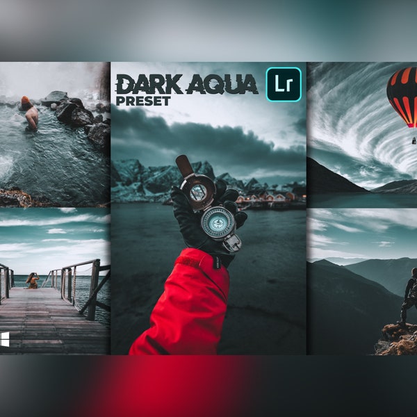 Dark Aqua Lightroom preset, Aqua preset, Lightroom presets, Lightroom mobile presets, Preset Lightroom, Mobile Lightroom presets