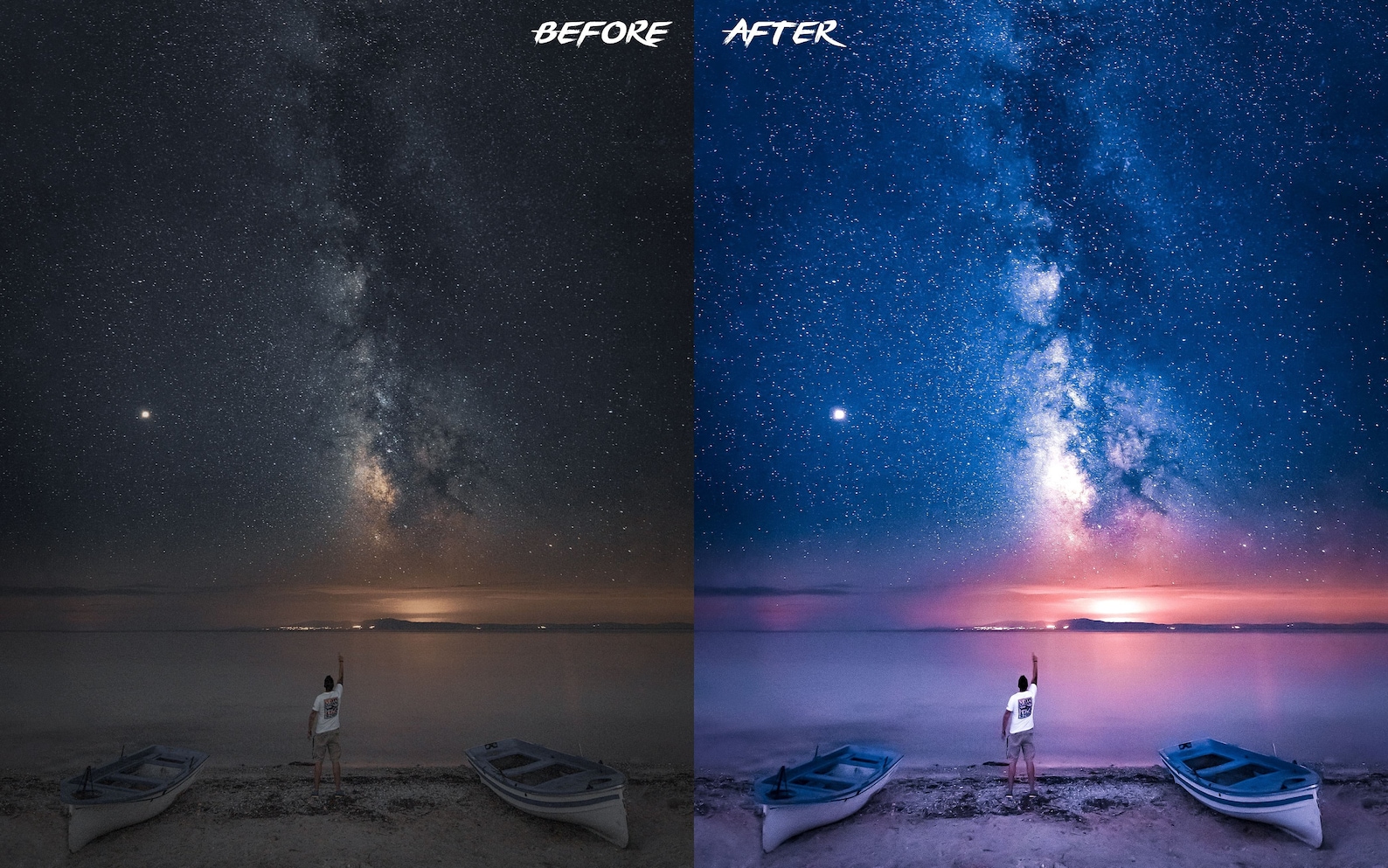 Night Sky Lightroom Preset Astrophotography Preset Lightroom Etsy