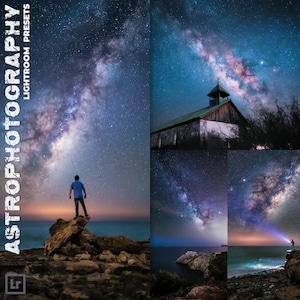 5 Astrophotography presets, Lightroom presets, Milky way presets, Night sky presets, Preset Lightroom, Night presets, Photoshop presets