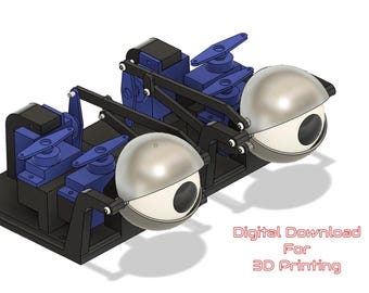 アニマトロニックアイ - 3Dプリントファイル