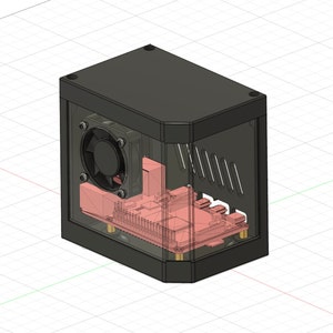 Raspberry Pi 4B Desktop Split Computer Case - 3D Print Files